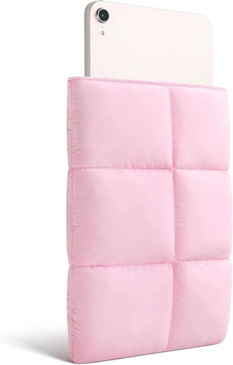 Comfyable Puffy Tablet Sleeve 7-8 Inch Compatible for iPad mini 7 2024 A17 Pro, Mini 6 2021 A15, Quilted Puffer Tablet Carrying Case for Women Men, Candy Pink - Image 2